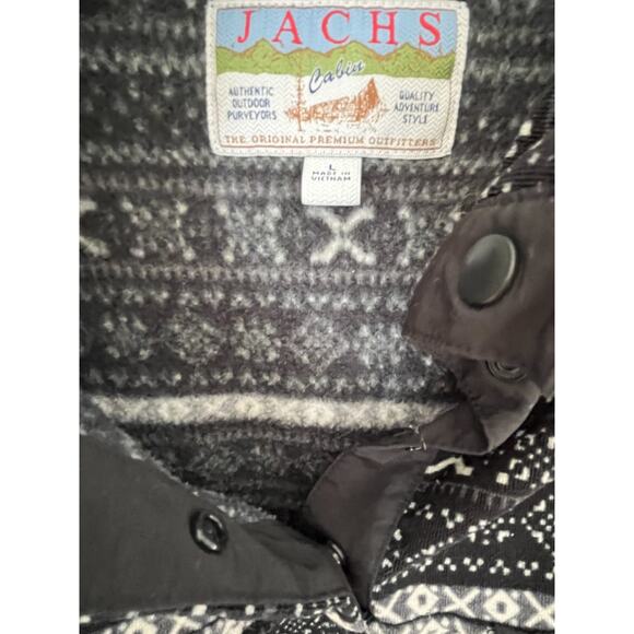 Women's L Fleece Fair Isle Pullover Zach's Cabin Outdoors Gorpcore Cottagecore - Picture 2 of 8